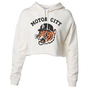 Detroit Tigers Crop Top Hoodie